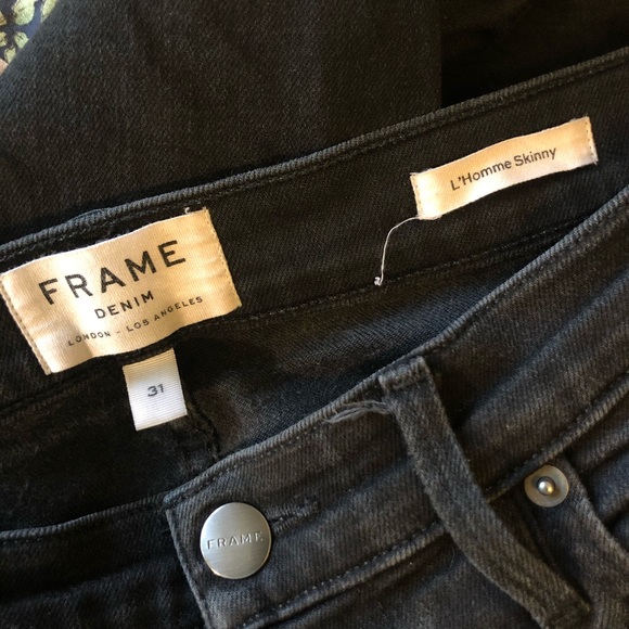 Frame Mens L'Homme Skinny Jeans - Picture 6 of 8